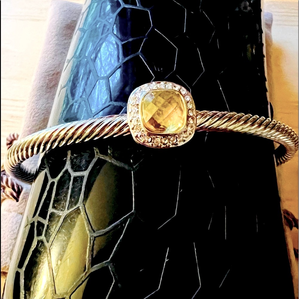 Cable Collection Bracelet Yellow stone